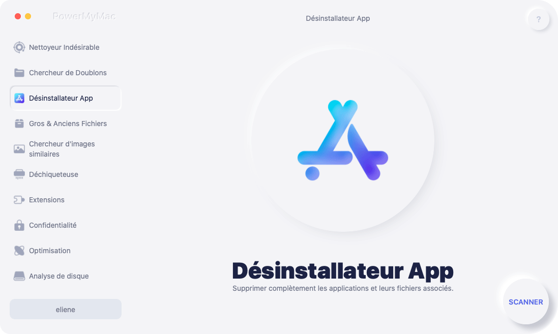 Sélectionnez le programme de désinstallation