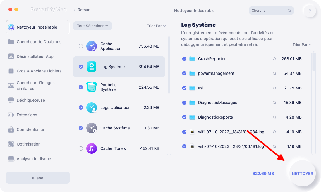 Libérez de l'espace disque avec iMyMac PowerMyMac