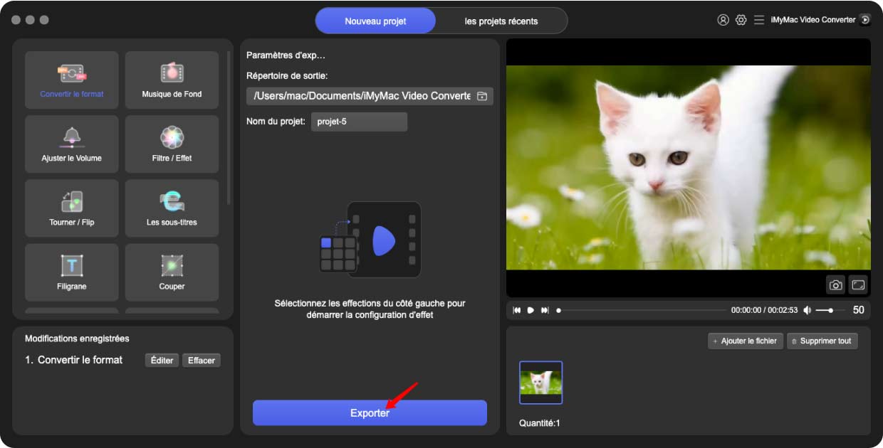 Convertir MPG en MP4