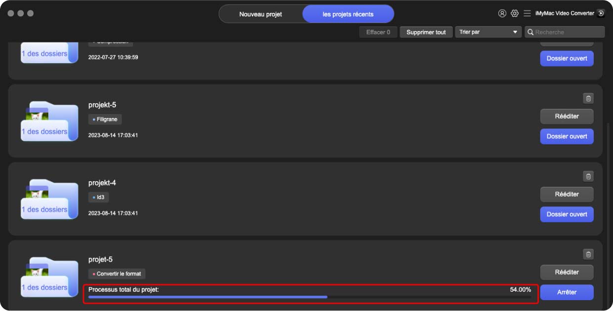 Convertir des fichiers vidéo/audio