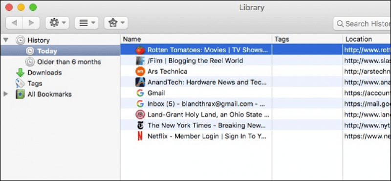 Effacer l'historique dans Firefox sur Mac