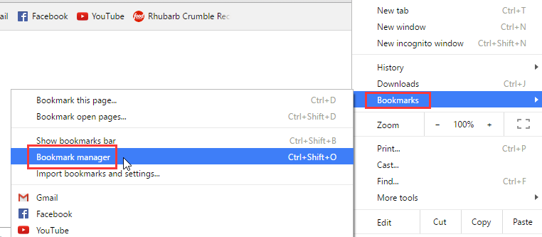 Supprimer les favoris sur Mac dans Google Chrome