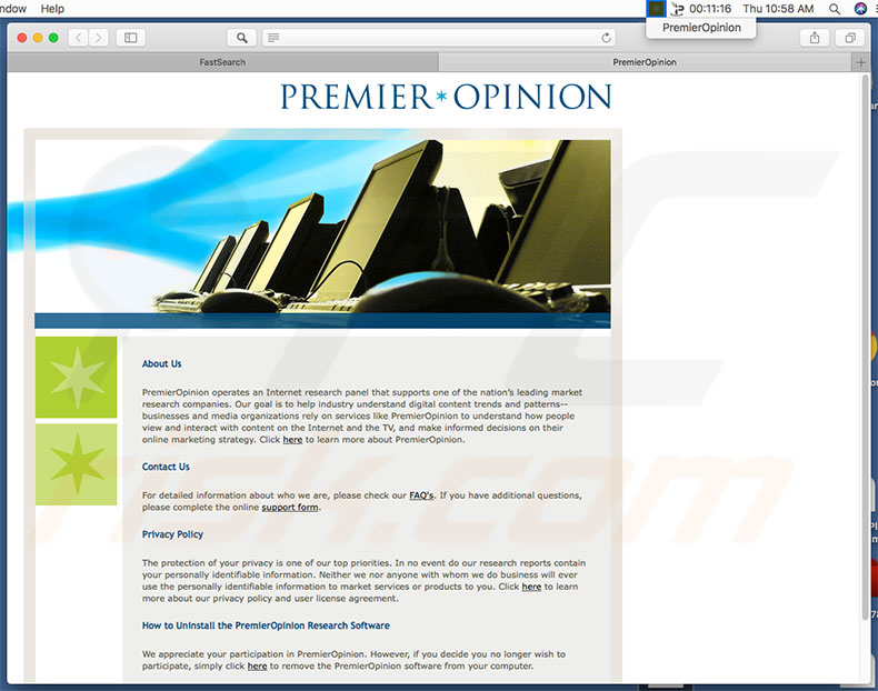 PremierOpinion sur Mac
