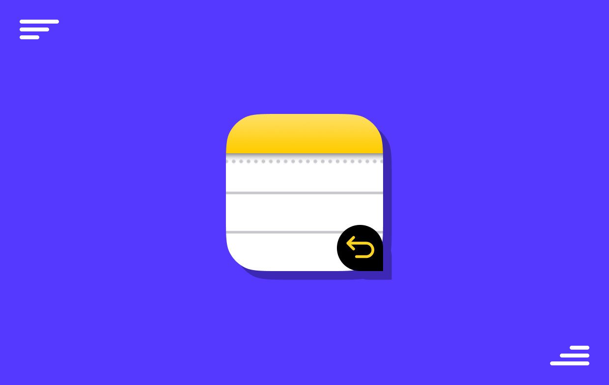 Comment annuler dans les notes