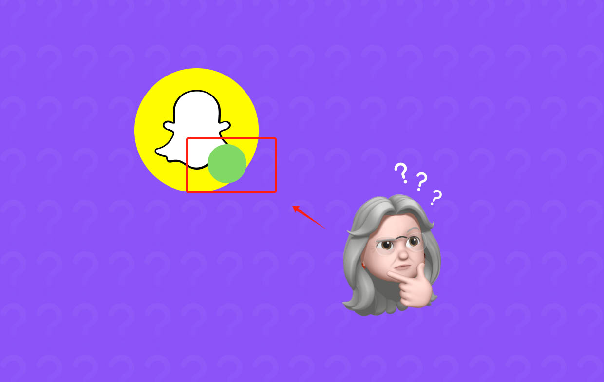 Que signifie le point vert sur Snapchat