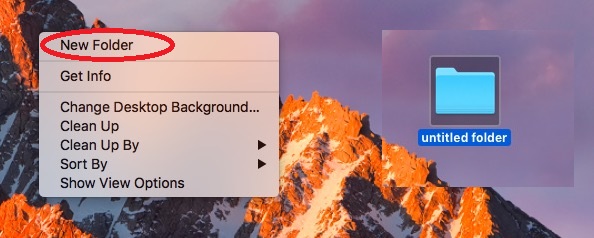 Comment créer un dossier sur Mac à partir de son bureau