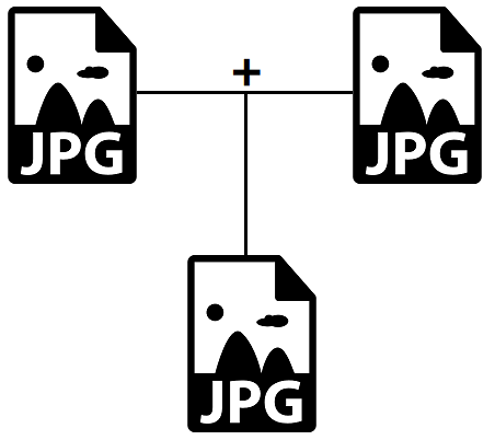 Fusionner des fichiers JPG