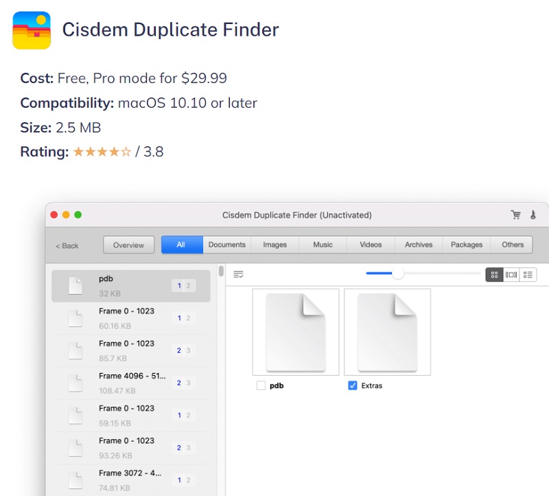 En savoir plus sur Cisdem Duplicate Finder