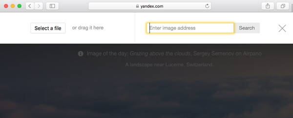 Trouver des images similaires via la recherche d'images inversée Yandex