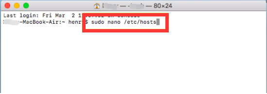 Bloquer un site Web sur Mac à l'aide du terminal