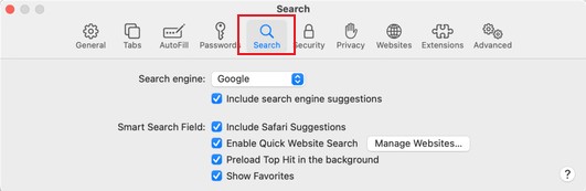 Supprimer n'importe quel gestionnaire de recherche de Mac Safari