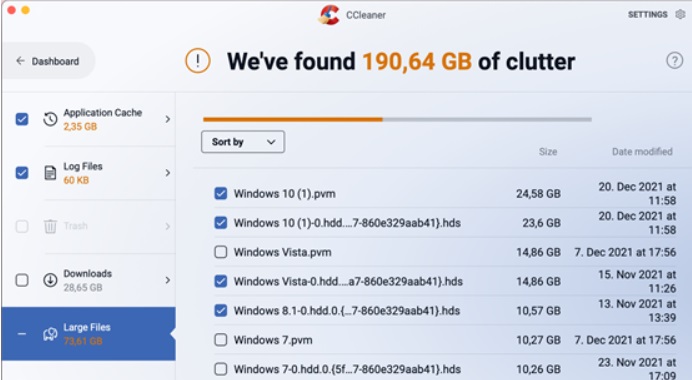 Introduction à la fonctionnalité Clean Clutter de CCleaner