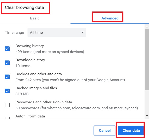 Supprimer les fichiers de cache WhatsApp de Google Chrome