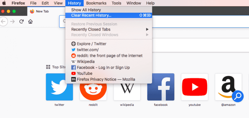 Supprimer les téléchargements sur Mac de Firefox