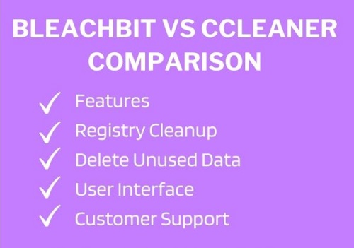 Comparaison entre BleachBit et CCleaner