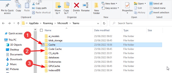 Étapes manuelles pour effacer le cache de Microsoft Teams