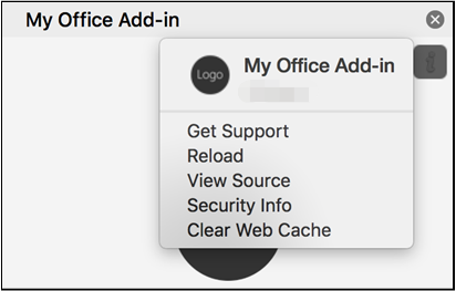 Effacer le cache Office sur Mac à l'aide du menu Personnalité