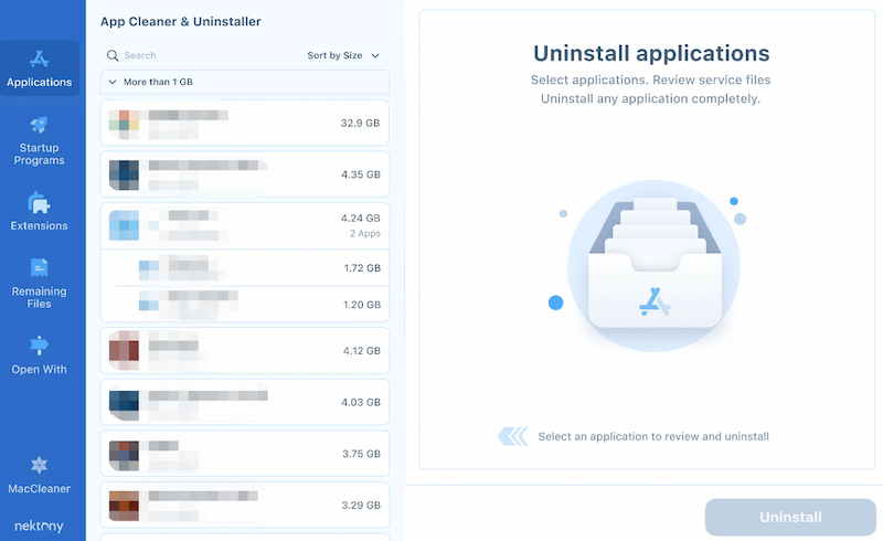 Qu'est-ce que le nettoyeur et le programme de désinstallation de Nektony App