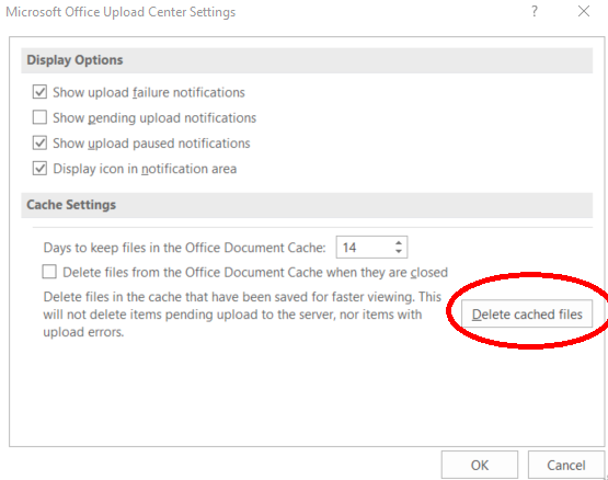 Modifier les paramètres du centre de téléchargement Microsoft pour vider le cache Excel