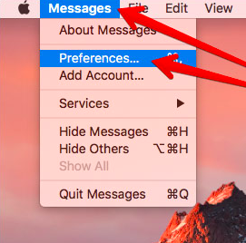 Effacer le cache iMessage sur Mac via les préférences