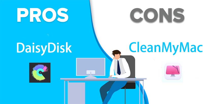 Points positifs et négatifs de DaisyDisk Vs CleanMyMacDaisyDisk Vs CleanMyMac