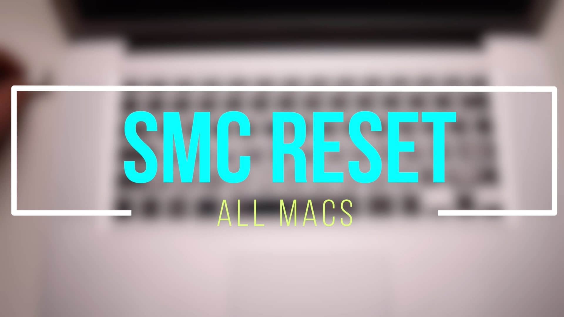 Réinitialiser Mac SMC