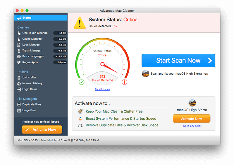 Advanced Mac Cleaner est-il sûr?