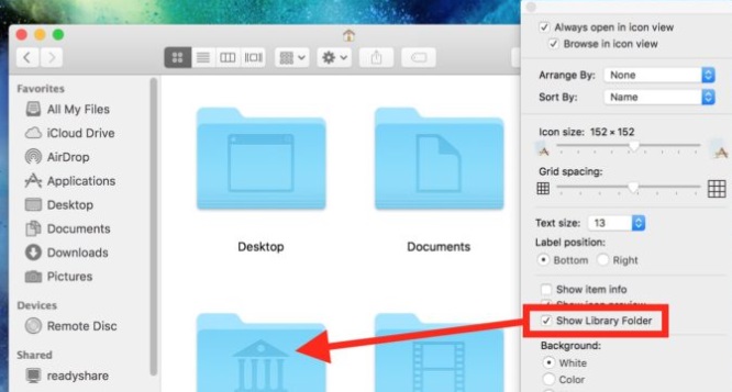 Afficher facilement le dossier de la bibliothèque sur Mac