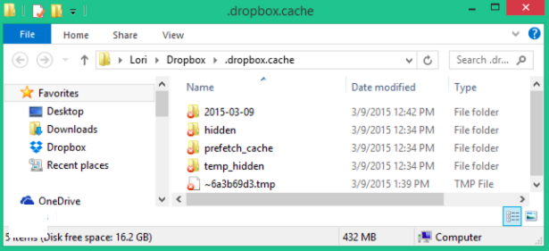 Vider le cache Dropbox sous Windows