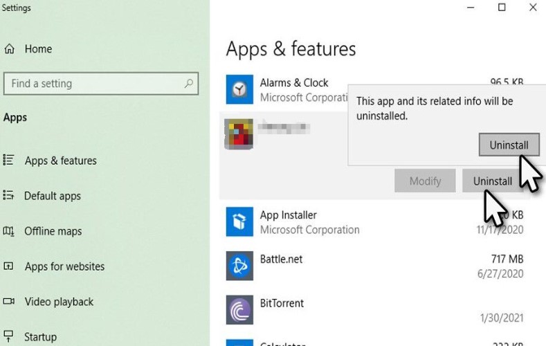 Désinstaller Sea of ​​Thieves sous Windows