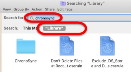 Désinstaller ChronoSync et ses fichiers associés