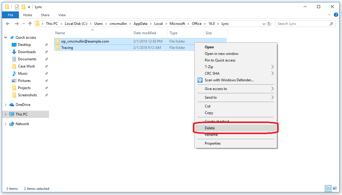 Nettoyer Skype Lync/Microsoft Lync sous Windows
