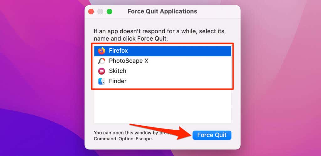 Forcer à quitter Keka avant de le supprimer de Mac