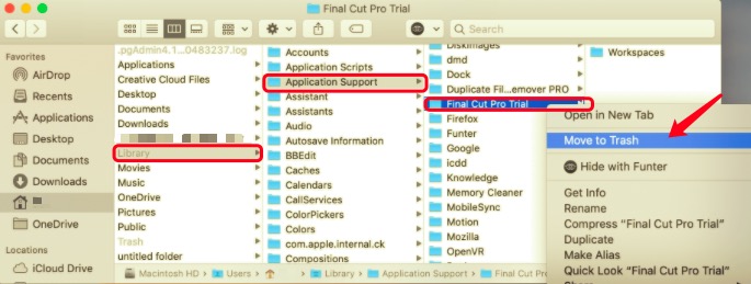 Désinstaller manuellement Final Cut Pro sur Mac avec ses fichiers de support