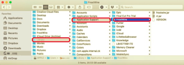 Désinstaller FrostWire sur Mac avec ses fichiers de support
