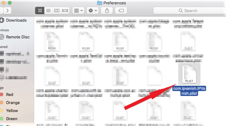 Supprimer les restes d'IPVanish de Mac