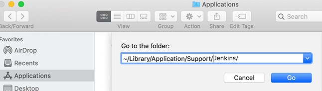 Rechercher des fichiers liés à Jenkins