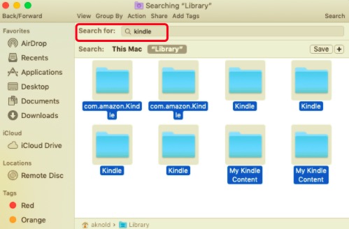 Désinstaller manuellement Kindle de Mac avec des fichiers associés