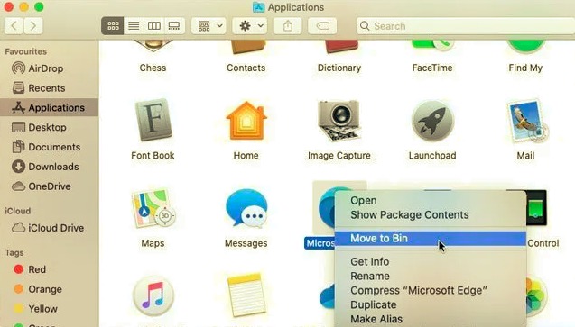Désinstaller Microsoft Edge sur Mac manuellement