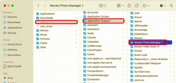 Supprimer Movavi de Mac avec les fichiers de support