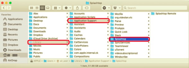 Désinstaller Splashtop sur Mac avec tous les fichiers de support