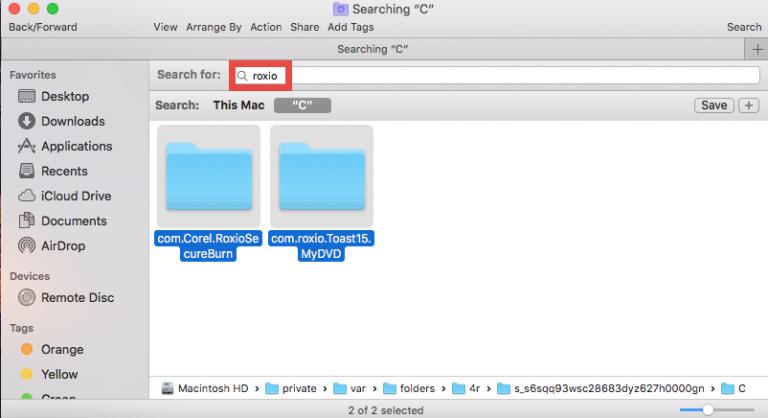 Désinstaller complètement Toast Titanium sur Mac