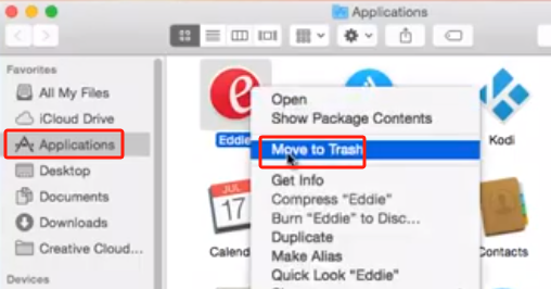 Désinstaller Eddie avec Terminal Mac