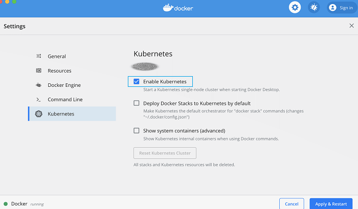 Activer Kubectl sur Mac