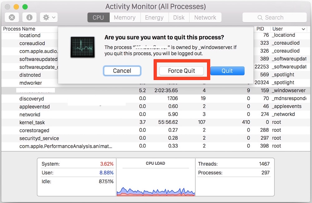 Quitter Tidy Up pour la désinstallation
