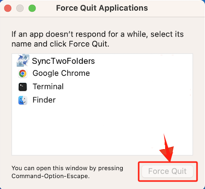 Supprimer SyncTwoFolders de macOS