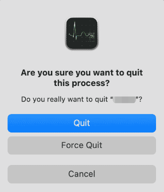 Forcer à quitter pour désinstaller MacFamilyTree