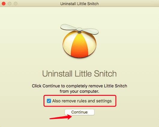 Désinstaller Little Snitch sur Mac avec son programme de désinstallation
