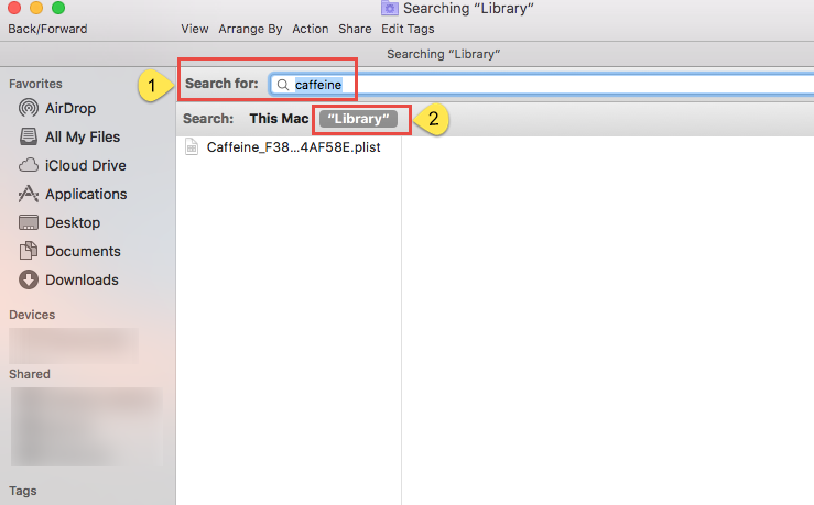 Désinstaller Caféine de macOS