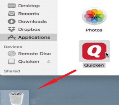 Désinstaller manuellement Quicken sur Mac